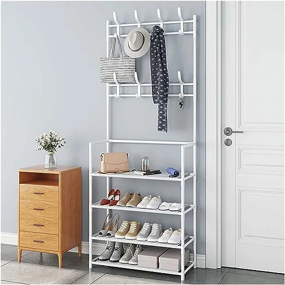 رف معطف متعدد الوظائف بعجلات 5