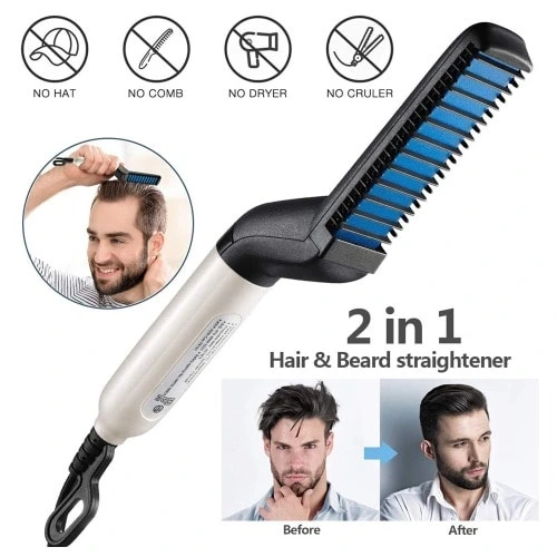 فرشاة تصفيف الشعر و اللحية Beard Straightening Comb image 4